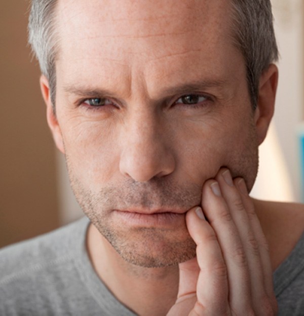 Woman smiling outside