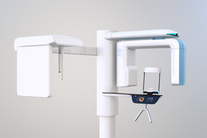 Close-up of a CBCT scanner used for 3D imaging